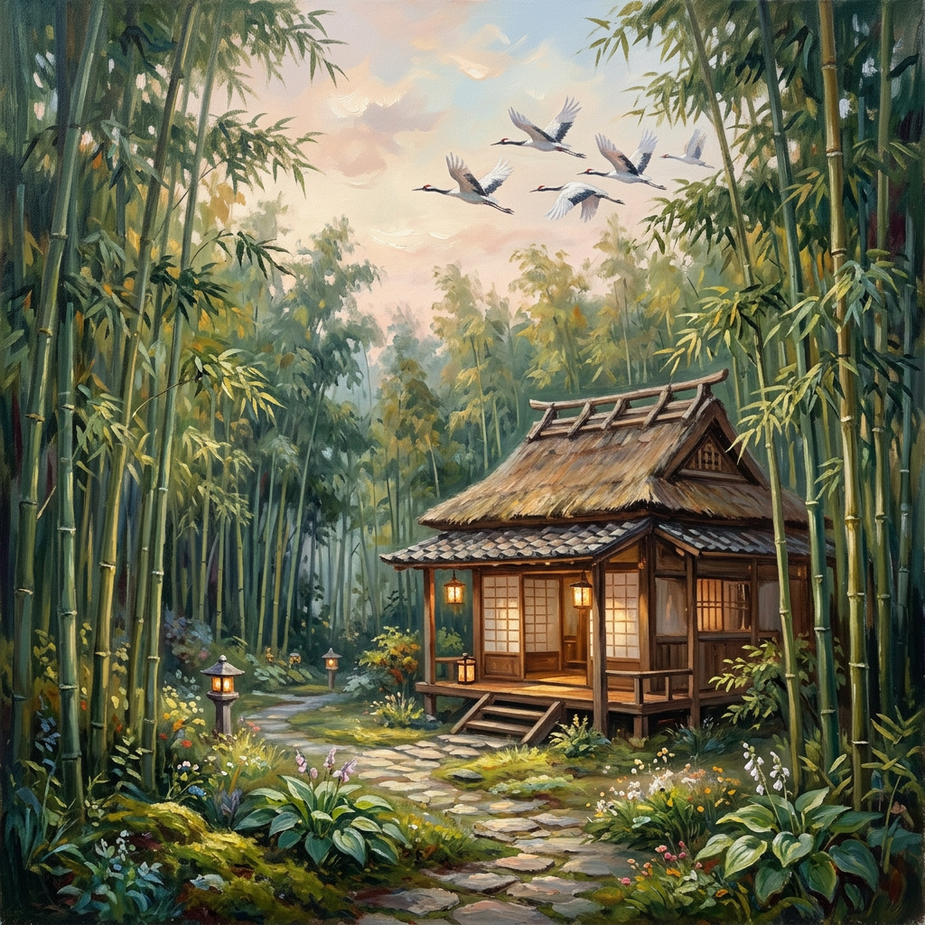 bamboo house