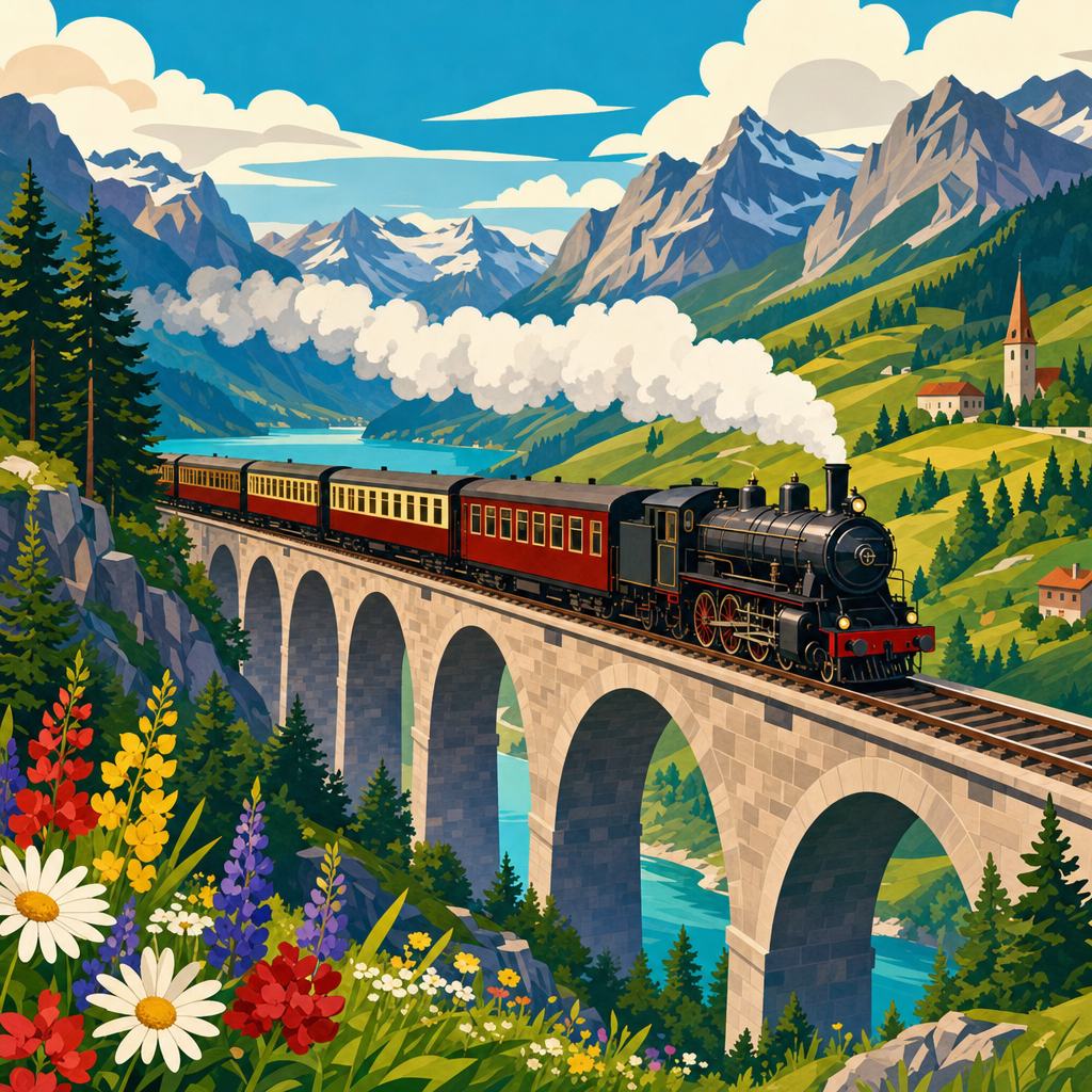 retro locomotive