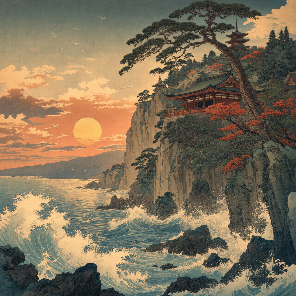 ukiyo-e woodblock print - topic: undefined - Generate an amazing and visually pleasing image.