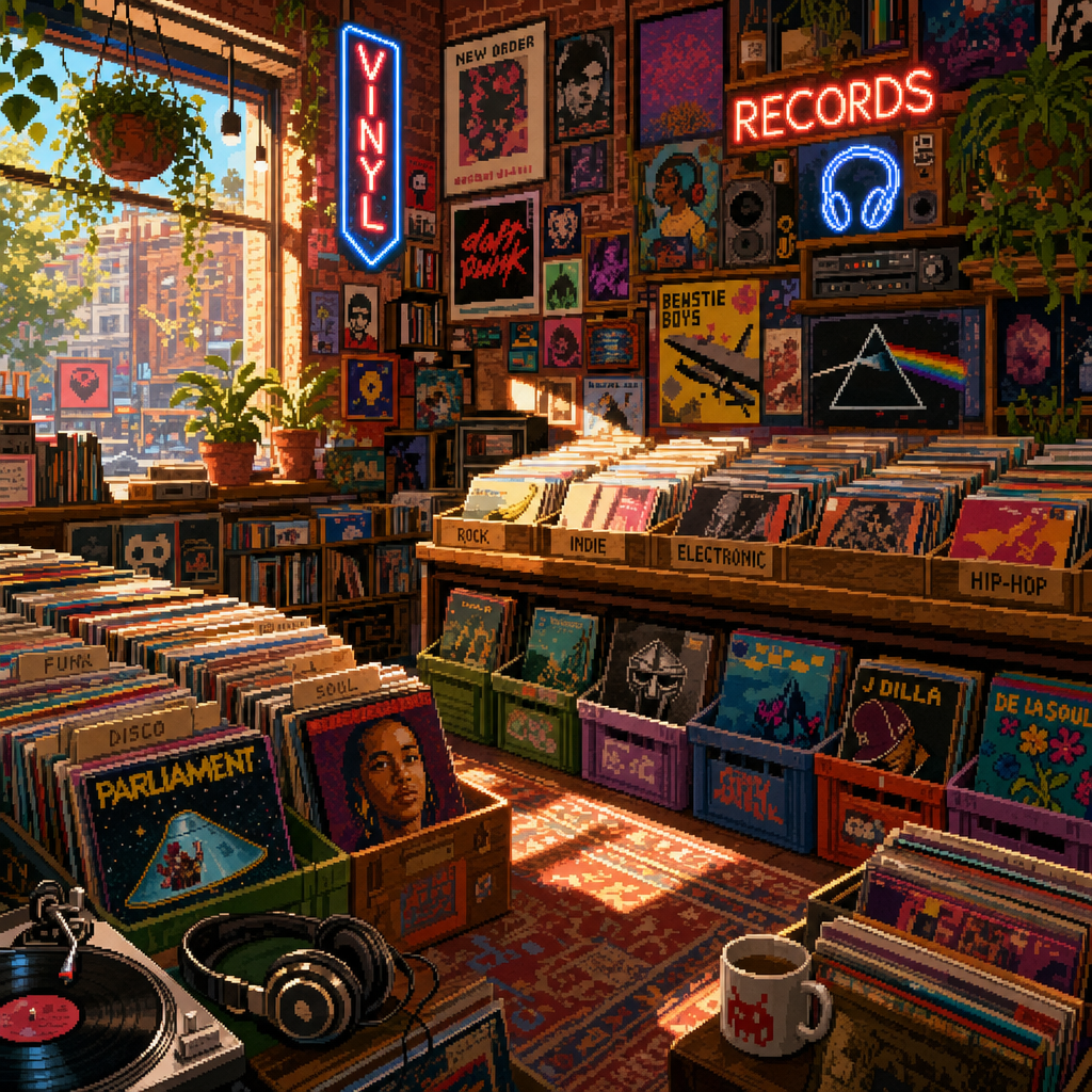 Sunlit Record Store